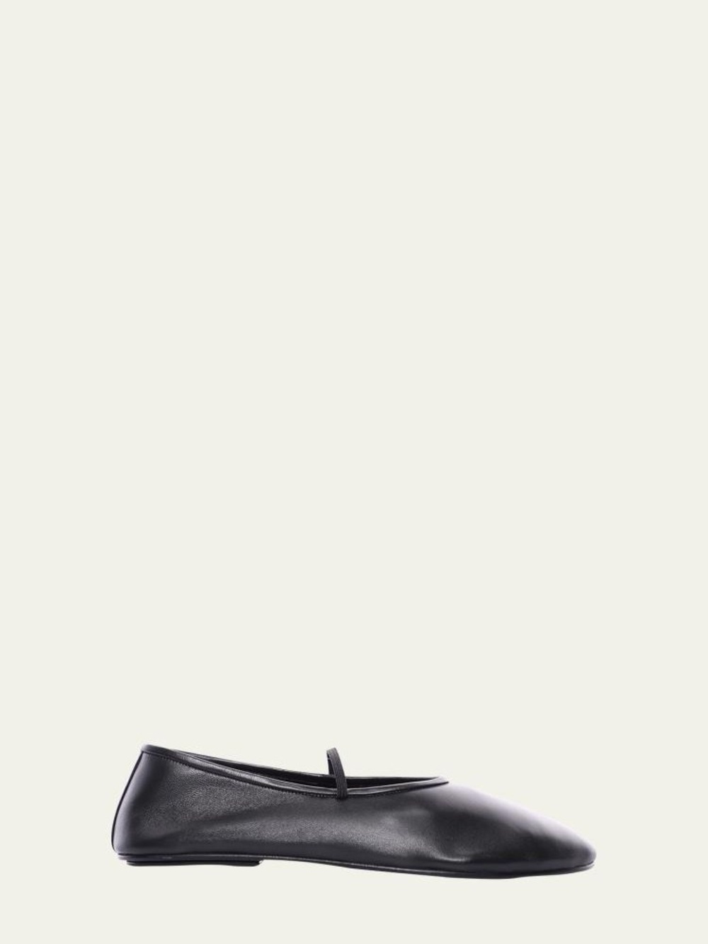 The Row Black Leather Ballet Flats - Picture 3 of 4